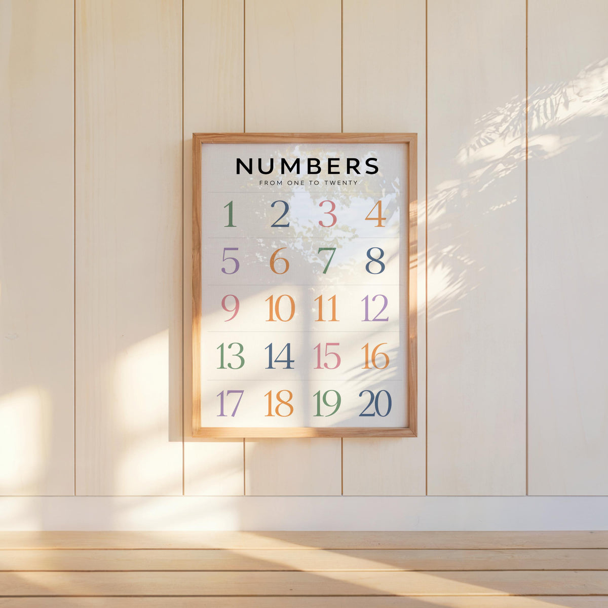 Alphabet & Number Chart, Rainbow Set of 2, Educational Wall Art, Homeschool ABC 123 Decor, Prescool Kids Room Print, Classroom Illustration