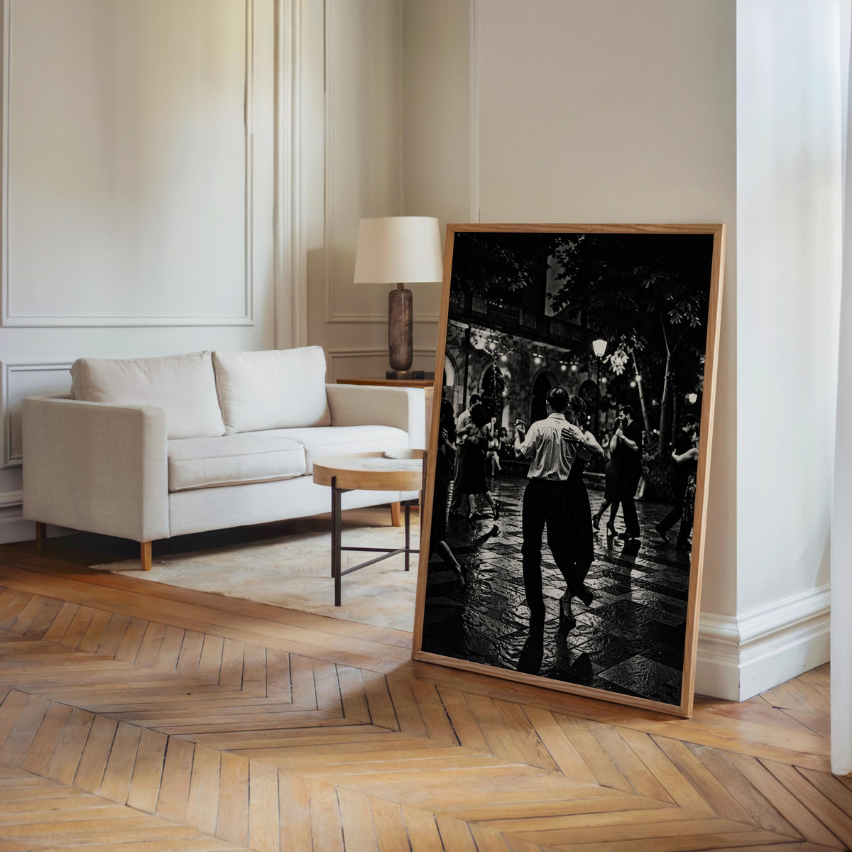 Tango Dancers Couple Print, Black White Dramatic Night Photography, Romantic Dance Poster, Latin Couple, Vintage Latino Culture Wall Art