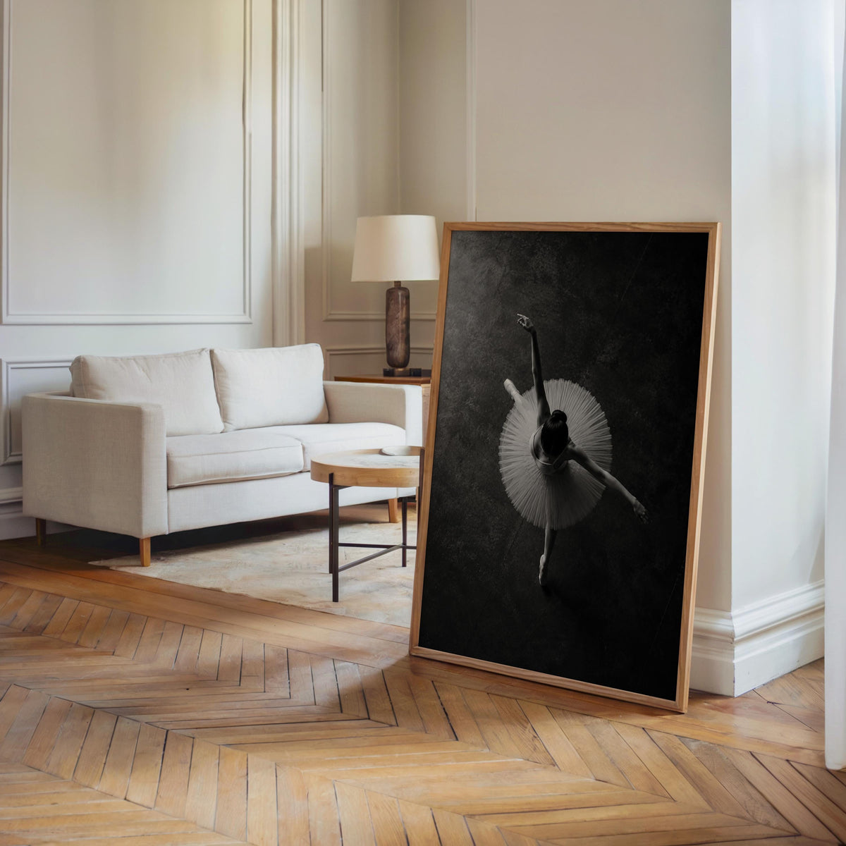 Ballerina Aerial Tutu Wall Art, Balletcore Black White Photography, Fine Art Dance Studio Print, Ballet Lover Gift,