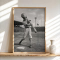 Alien Baseball Wall Art, Surreal Vintage Sports Photography, Funny Space Print, Kids Boys Baseball Gift